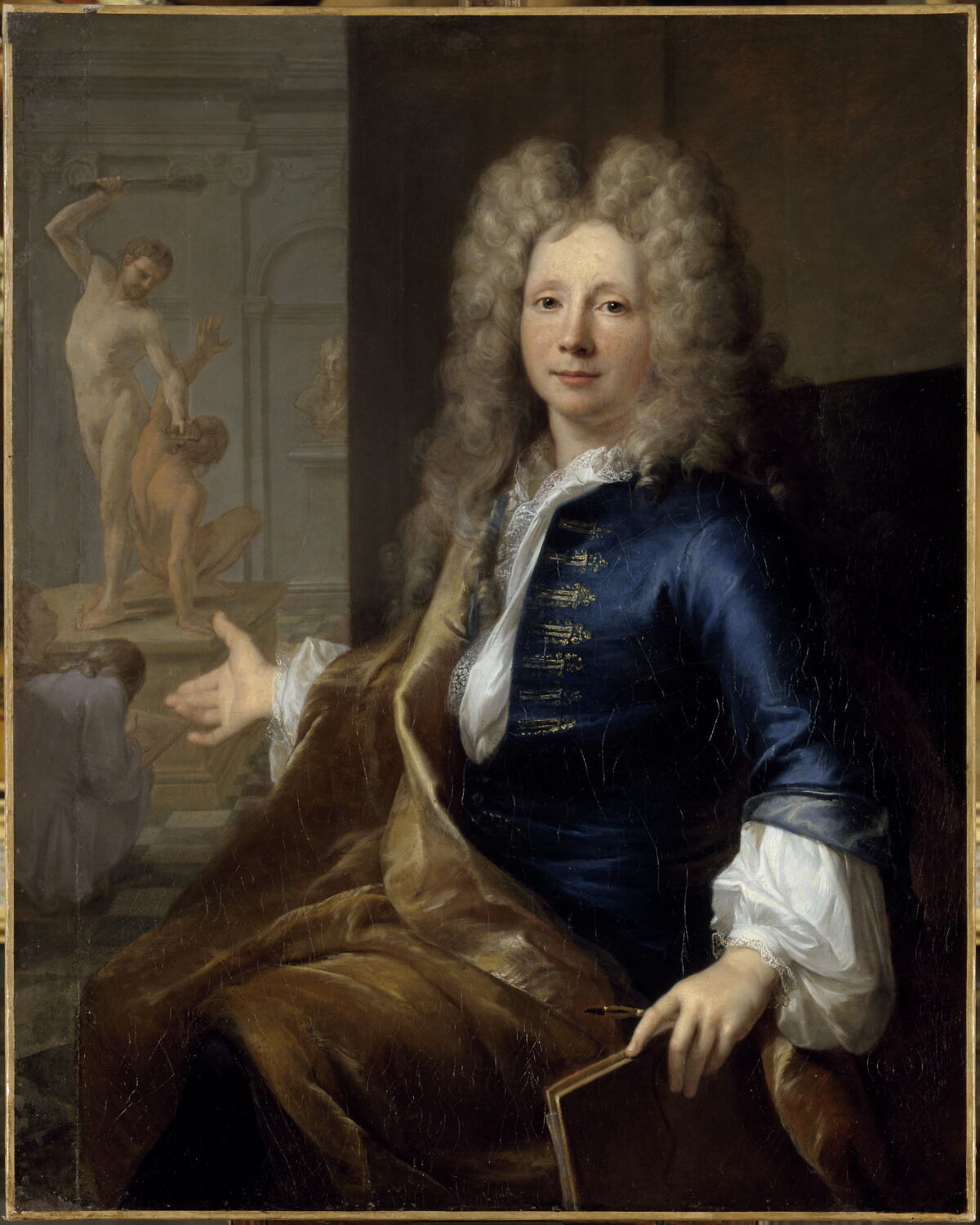 Portrait du peintre Louis II de Boullogne le Jeune (1654-1733), Gobert, Pierre, Début du XVIIIe siècle (1701)