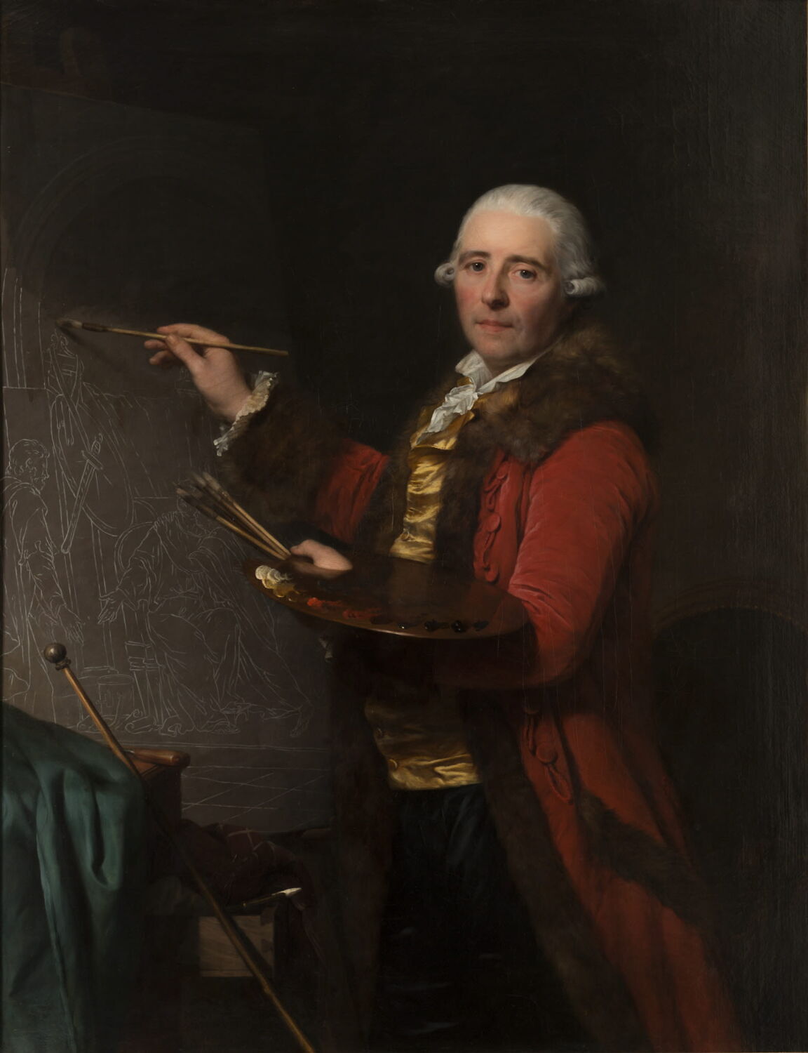 Nicolas-Guy Brenet (1728-1792), peintre, Vestier, Antoine, 4e quart du XVIIIe siècle (1786)