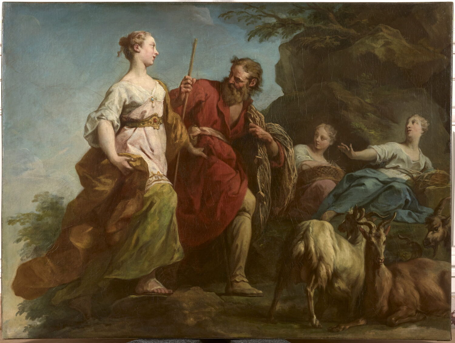 Psyché fuyant la colère de Vénus, Restout, Jean II, Milieu du XVIIIe siècle (1747 - 1748)