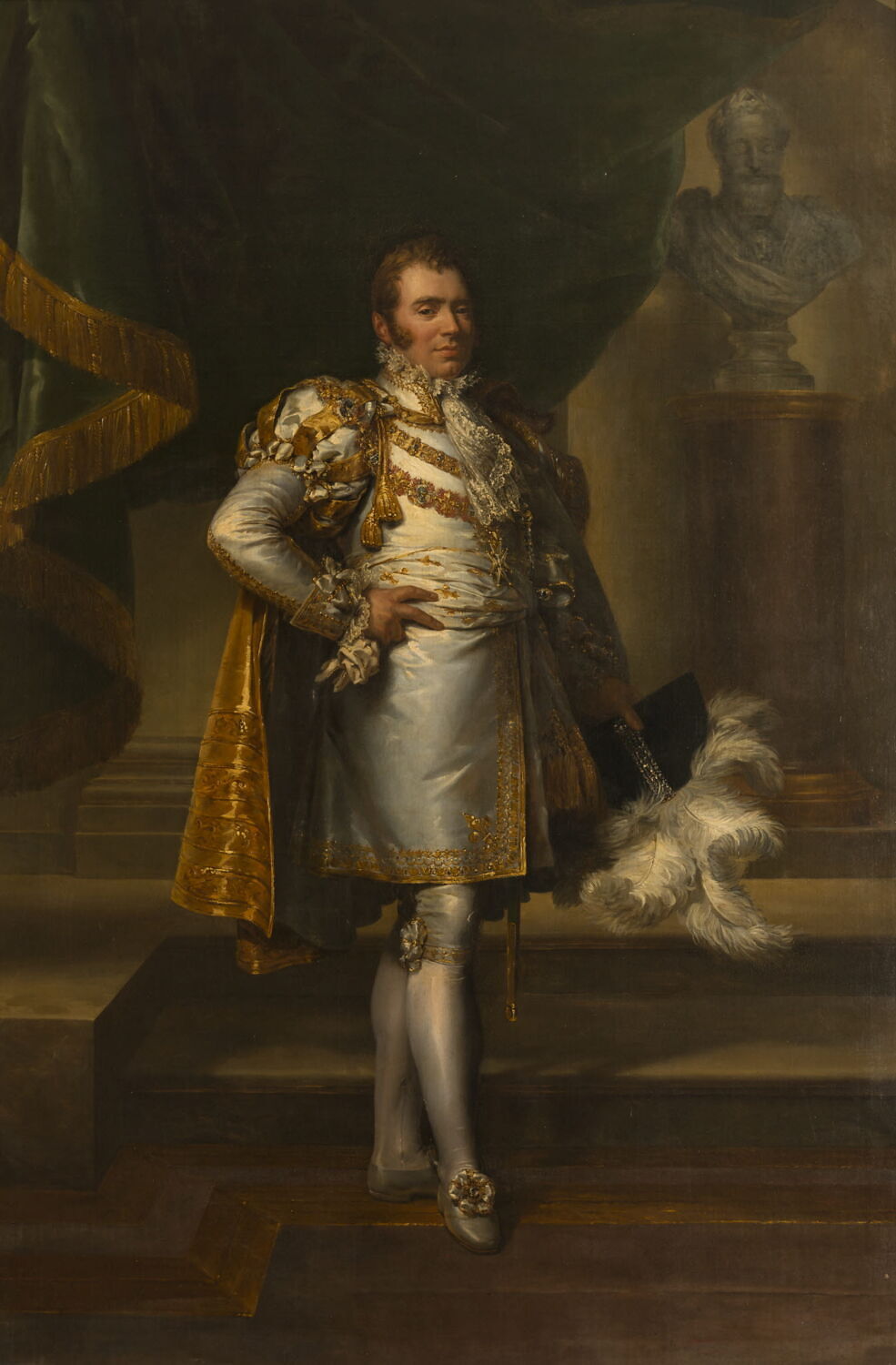 Portrait en pied de Charles-Ferdinand d'Artois, duc de Berry, futur Charles X, Gérard, François, 1e tiers du XIXe siècle (1820)