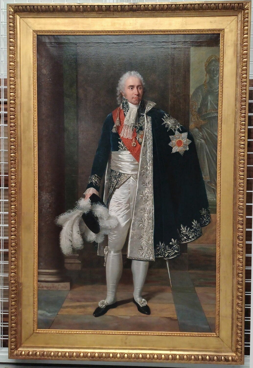 Portrait d'Hugues Bernard Maret (futur duc de Bassano), ministre secrétaire d'État, Lefèvre, Robert, 1e quart du XIXe siècle (1807)