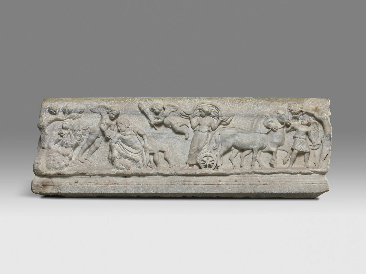 sarcophage, romain impérial

Date de création/fabrication : 2e quart IIe s. ap. J.-C. ; 3e quart IIe s. ap. J.-C. (fin ; debut) (vers 150)