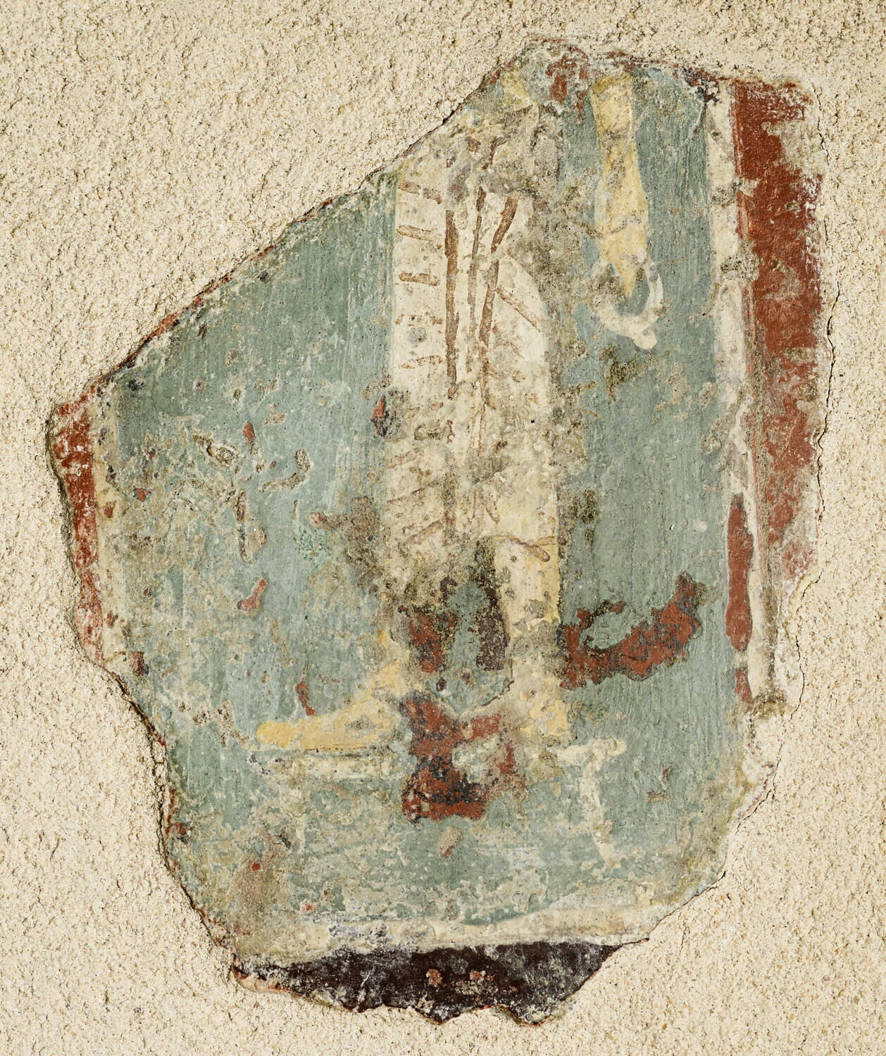 peinture murale, romain impérial ; 3e style ; style égyptisant

Date de création/fabrication : Ie s. ap. J.-C. (1 - 100)