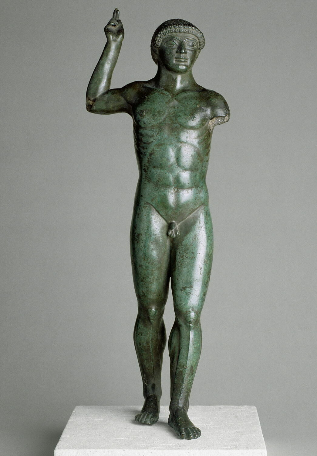 statuette, archaïque

Date de création/fabrication : 1e quart Ve s. av. J.-C. (vers -500)