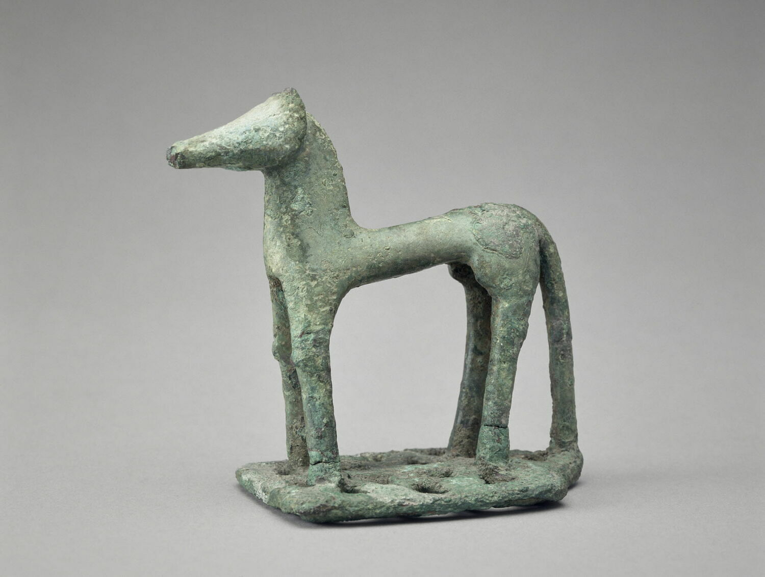 statuette ; ex-voto, géométrique récent

Date de création/fabrication : 3e quart VIIIe s. av. J.-C. (-750 - -725)