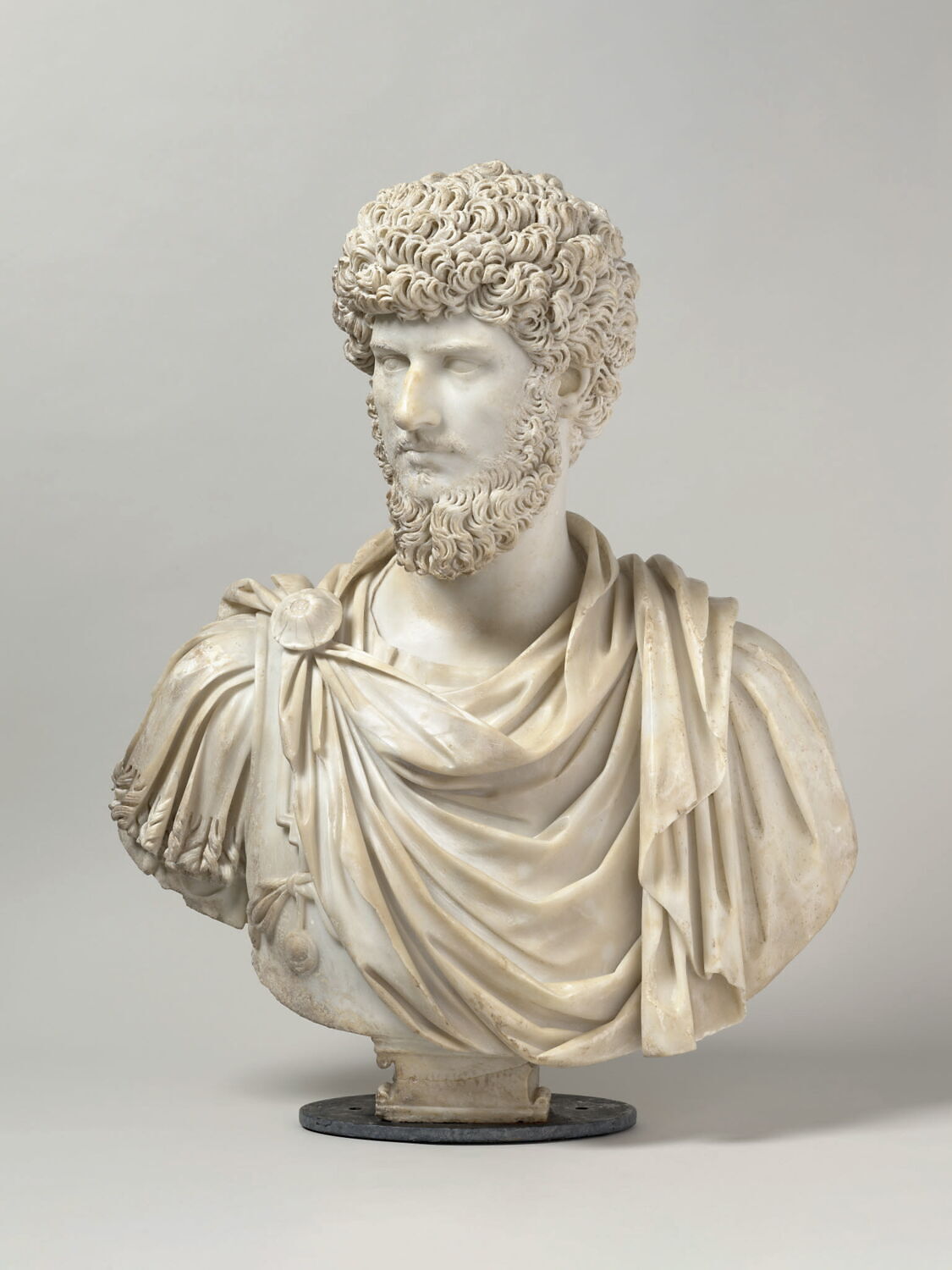 Buste de Lucius Verus, romain impérial

Date de création/fabrication : 3e quart IIe s. ap. J.-C. (vers 167 - 169)
