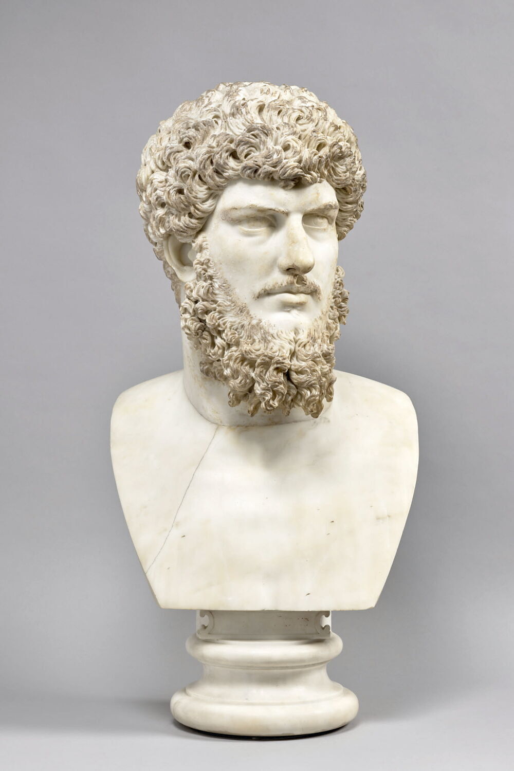 Buste de Lucius Verus, romain impérial

Date de création/fabrication : 4e quart IIe s. ap. J.-C. (vers 180 - 183)