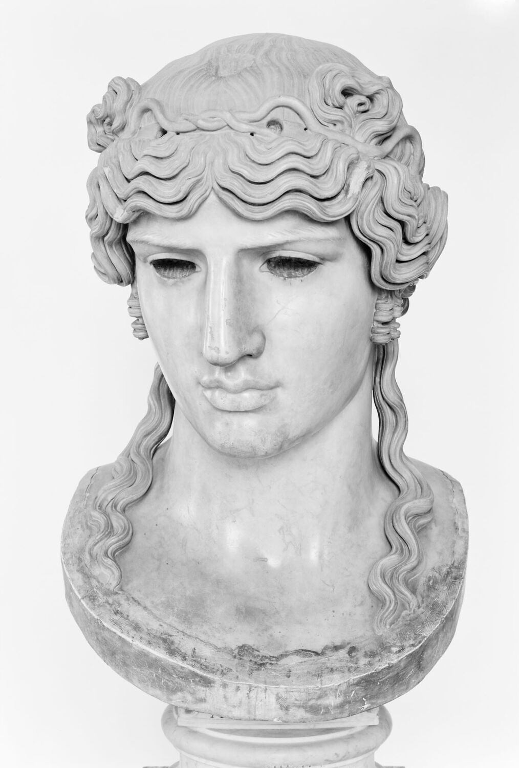 Antinous Mondragone, romain impérial

Date de création/fabrication : 2e quart IIe s. ap. J.-C. (130 - 138)