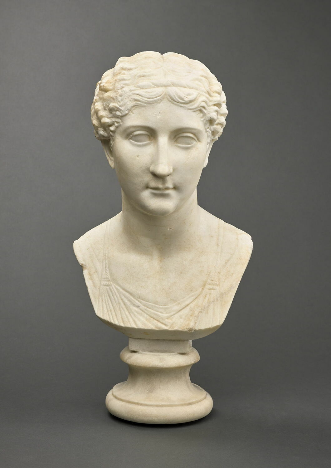 statue en buste, romain impérial

Date de création/fabrication : 1e quart Ie s. ap. J.-C. (?) (1 - 25)