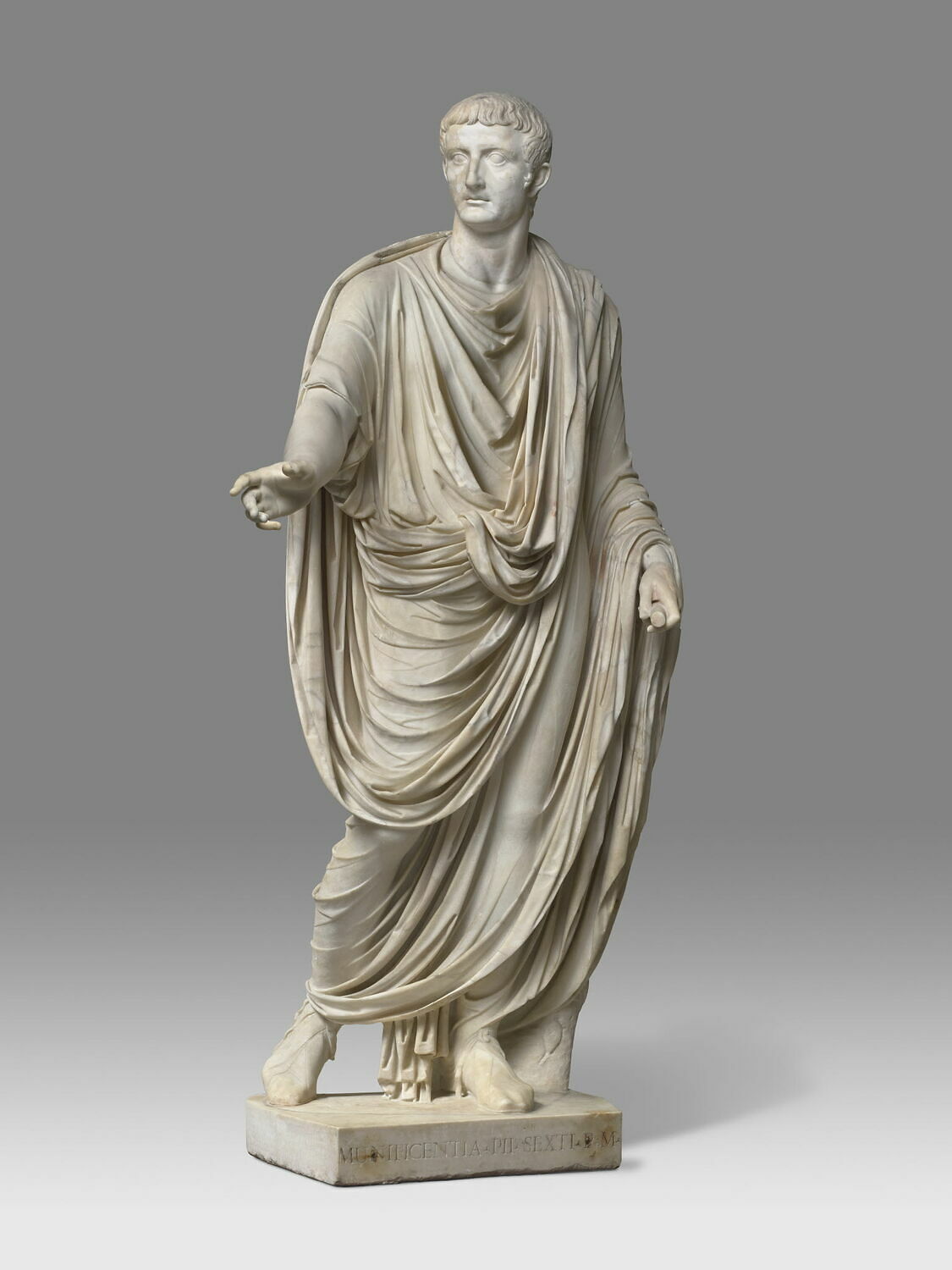 statue, romain impérial

Date de création/fabrication : 2e quart Ie s. ap. J.-C. (après 32)