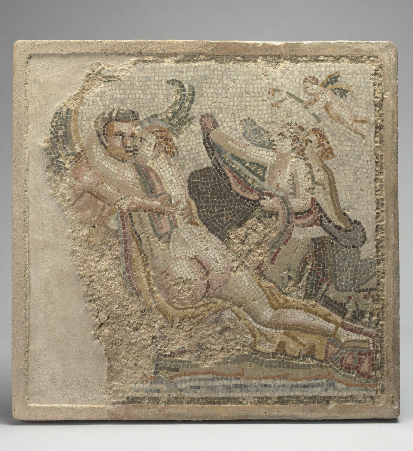 mosaïque, romain impérial

Date de création/fabrication : IIIe s. ap. J.-C. (?) (200 - 300)