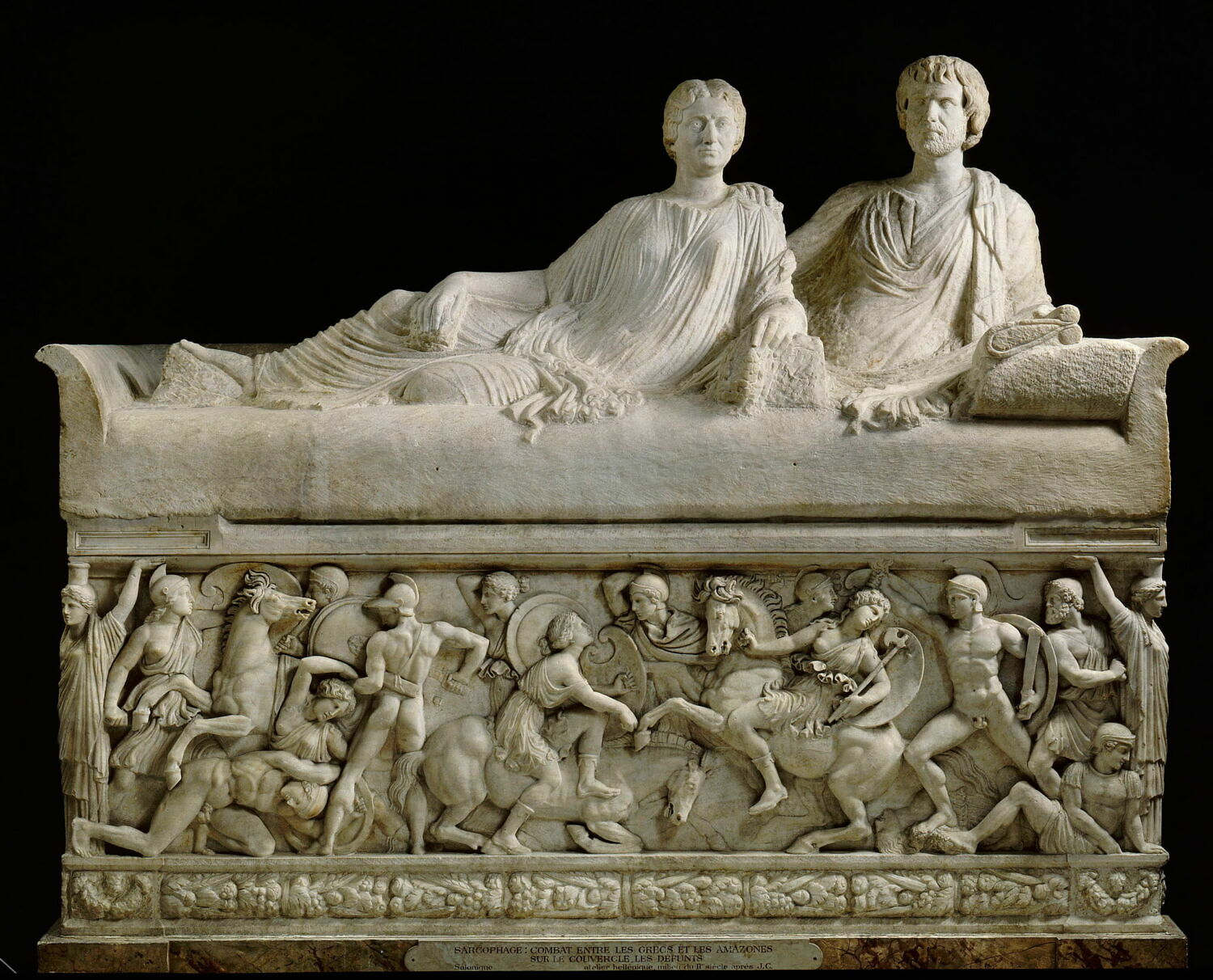 sarcophage ; couvercle de sarcophage - Louvre Collections
