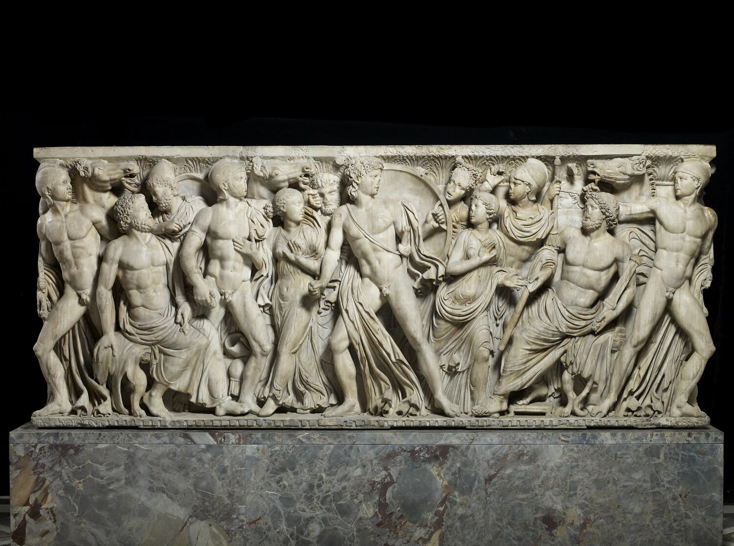 Sarcophage d'Achille à Skyros, romain impérial

Date de création/fabrication : 2e quart IIIe s. ap. J.-C. (vers 240)