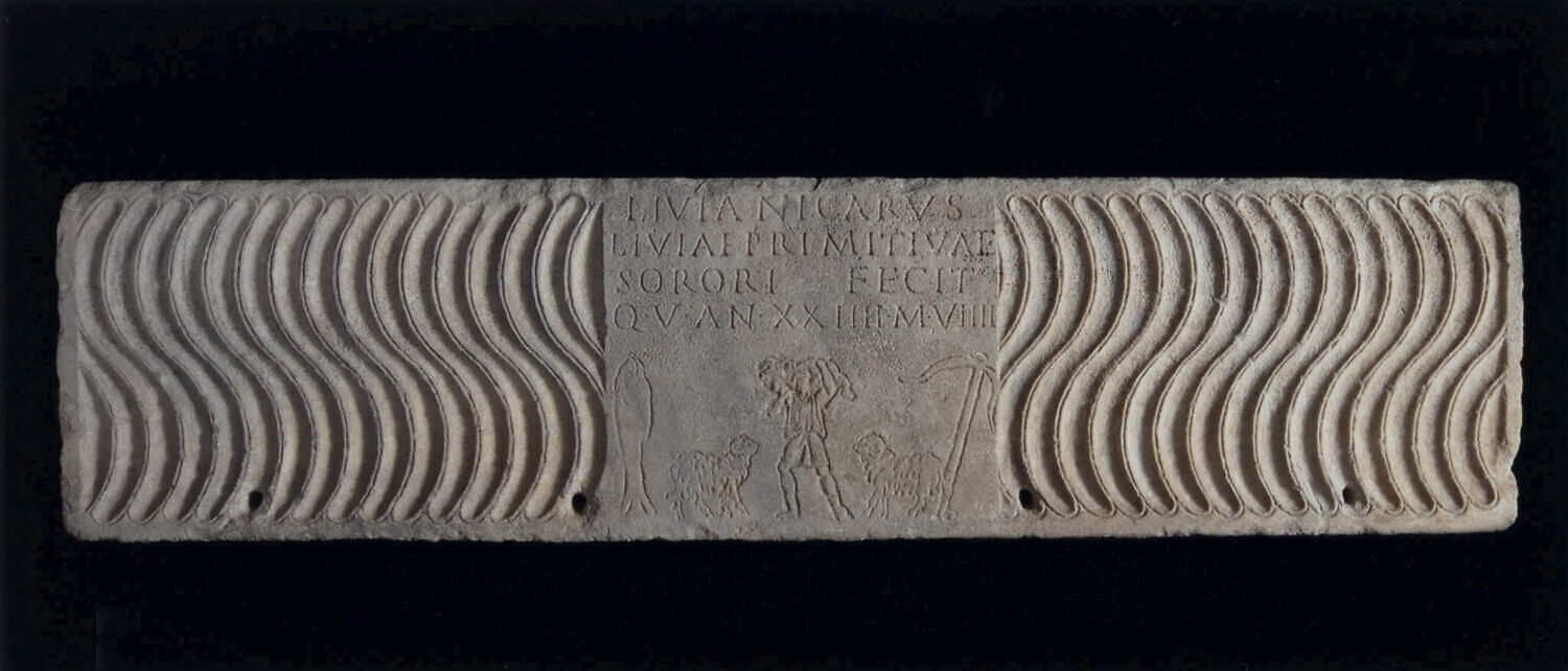 Sarcophage de Livia Primitiva, romain impérial ; chrétien

Date de création/fabrication : 1e quart IIIe s. ap. J.-C. (d'après Christen-Briesenick) (vers 250)
