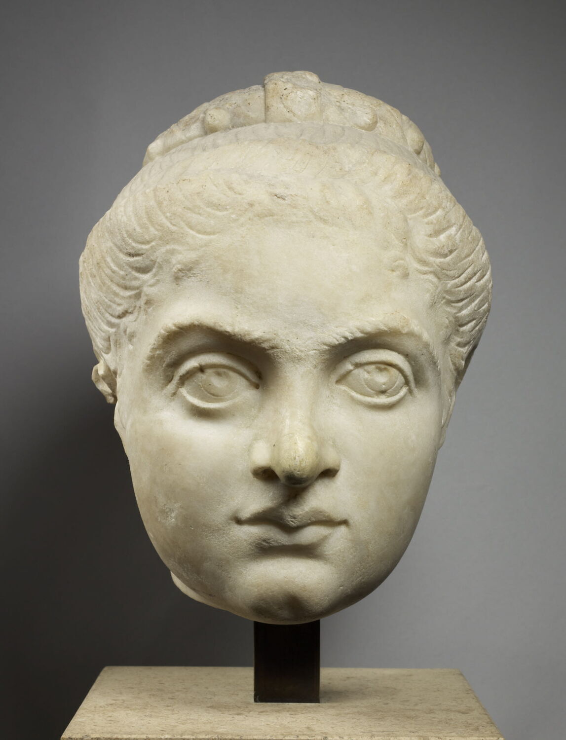 statue, antiquité tardive

Date de création/fabrication : 1e quart IVe s. ap. J.-C. (vers 310 ap. J.-C. ; pendant de Constantin le Grand (Vienne, Antike Sammlung, inv 1856 ?) ; debut) (300 - 325)