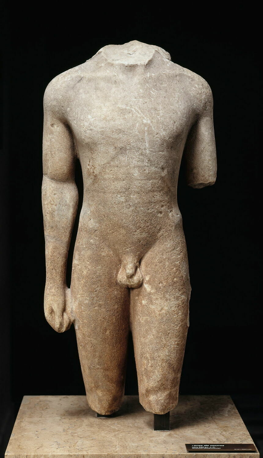 statue, archaïque

Date de création/fabrication : 2e quart VIe s. av. J.-C. (fin) (vers -550)
