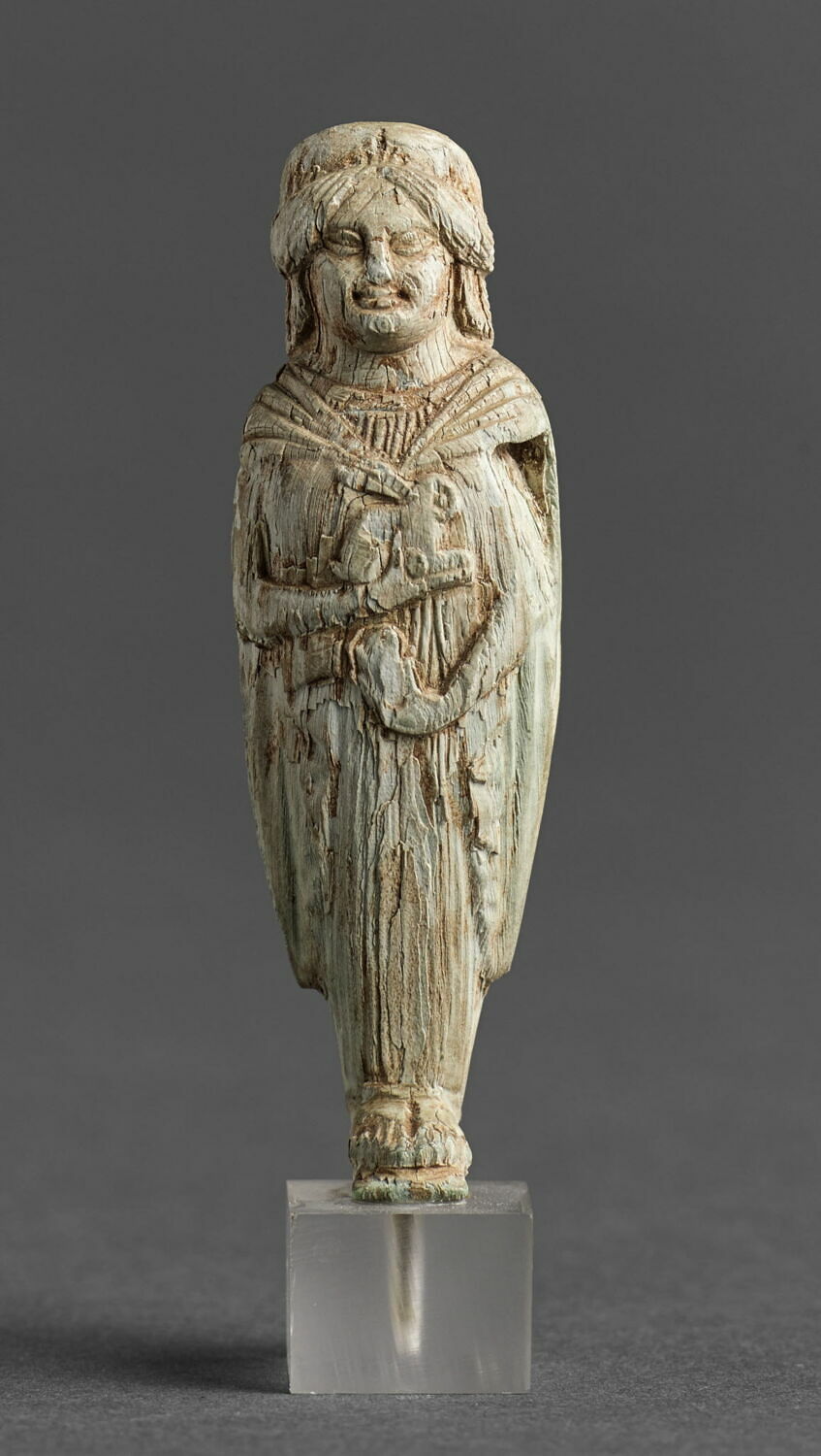 statuette, archaïque ; style ionien

Date de création/fabrication : 4e quart VIe s. av. J.-C. (-525 - -500)