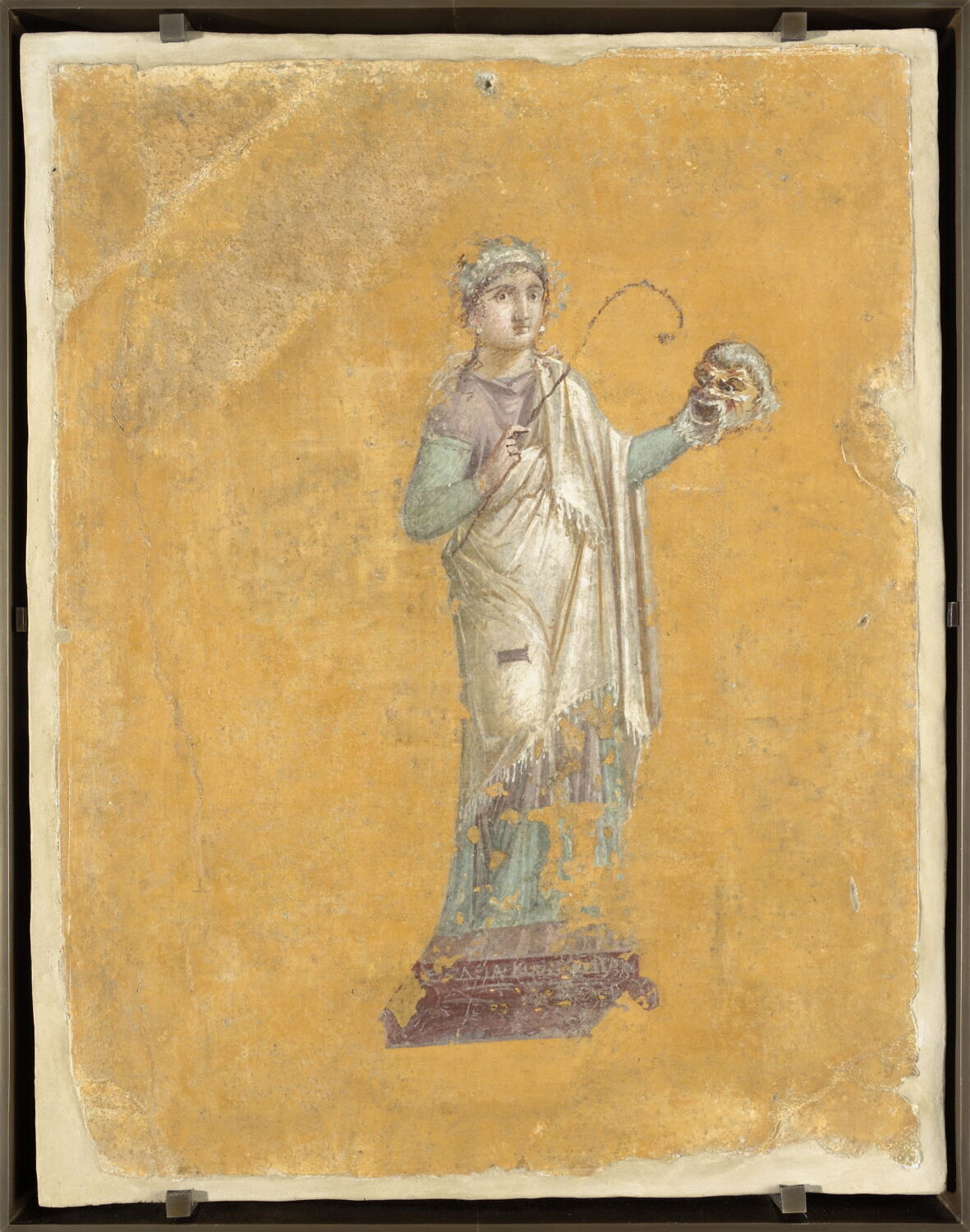 peinture murale, romain impérial ; 4e style

Date de création/fabrication : 2e moitié Ie s. ap. J.-C. (62 - 79)