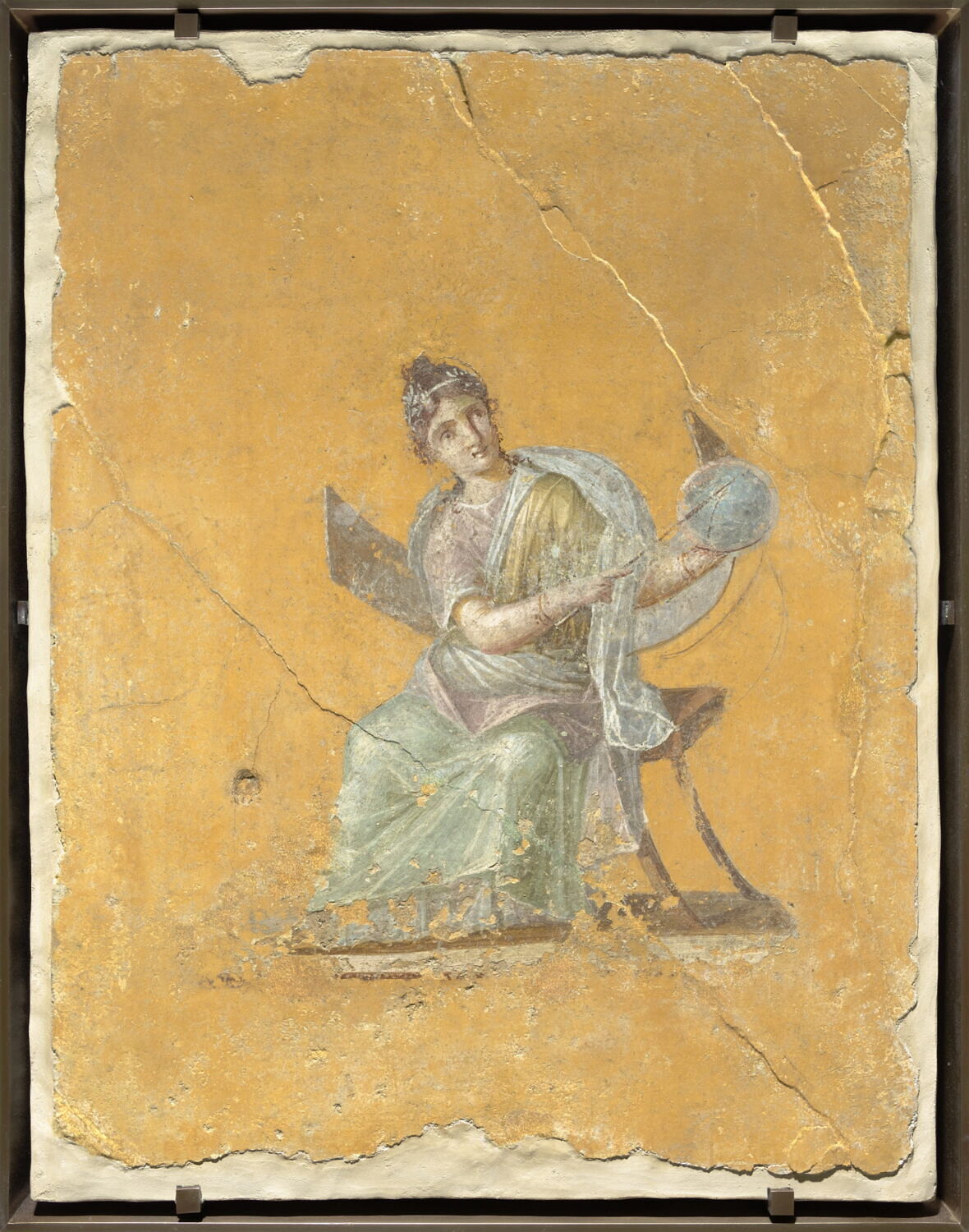 peinture murale, romain impérial ; 4e style

Date de création/fabrication : 2e moitié Ie s. ap. J.-C. (62 - 79)