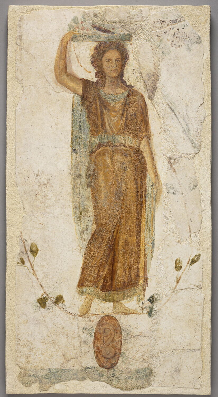 peinture murale, romain impérial

Date de création/fabrication : 4e quart IIe s. ap. J.-C. (?) (175 - 200)