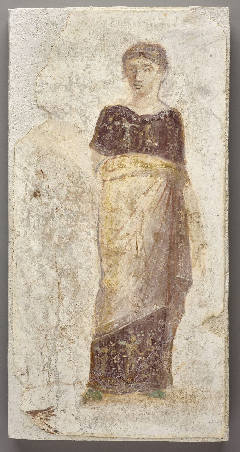 peinture murale, romain impérial

Date de création/fabrication : 1e moitié IIe s. ap. J.-C. (100 - 150)