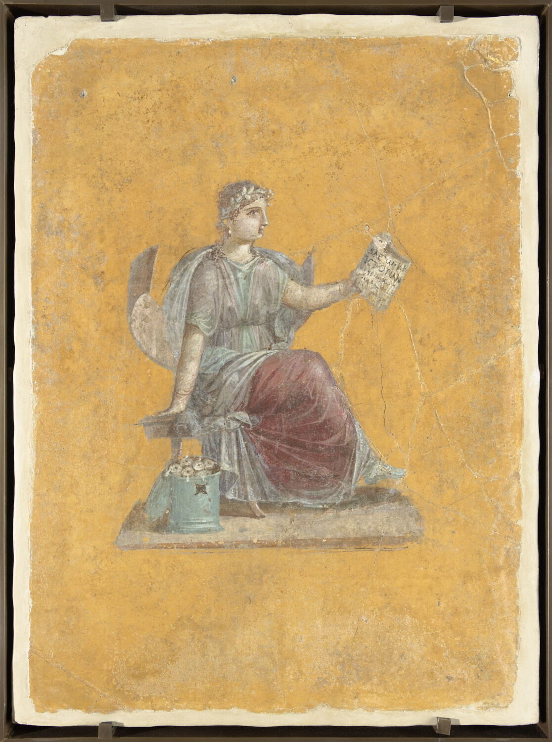 peinture murale, romain impérial ; 4e style

Date de création/fabrication : 2e moitié Ie s. ap. J.-C. (62 - 79)
