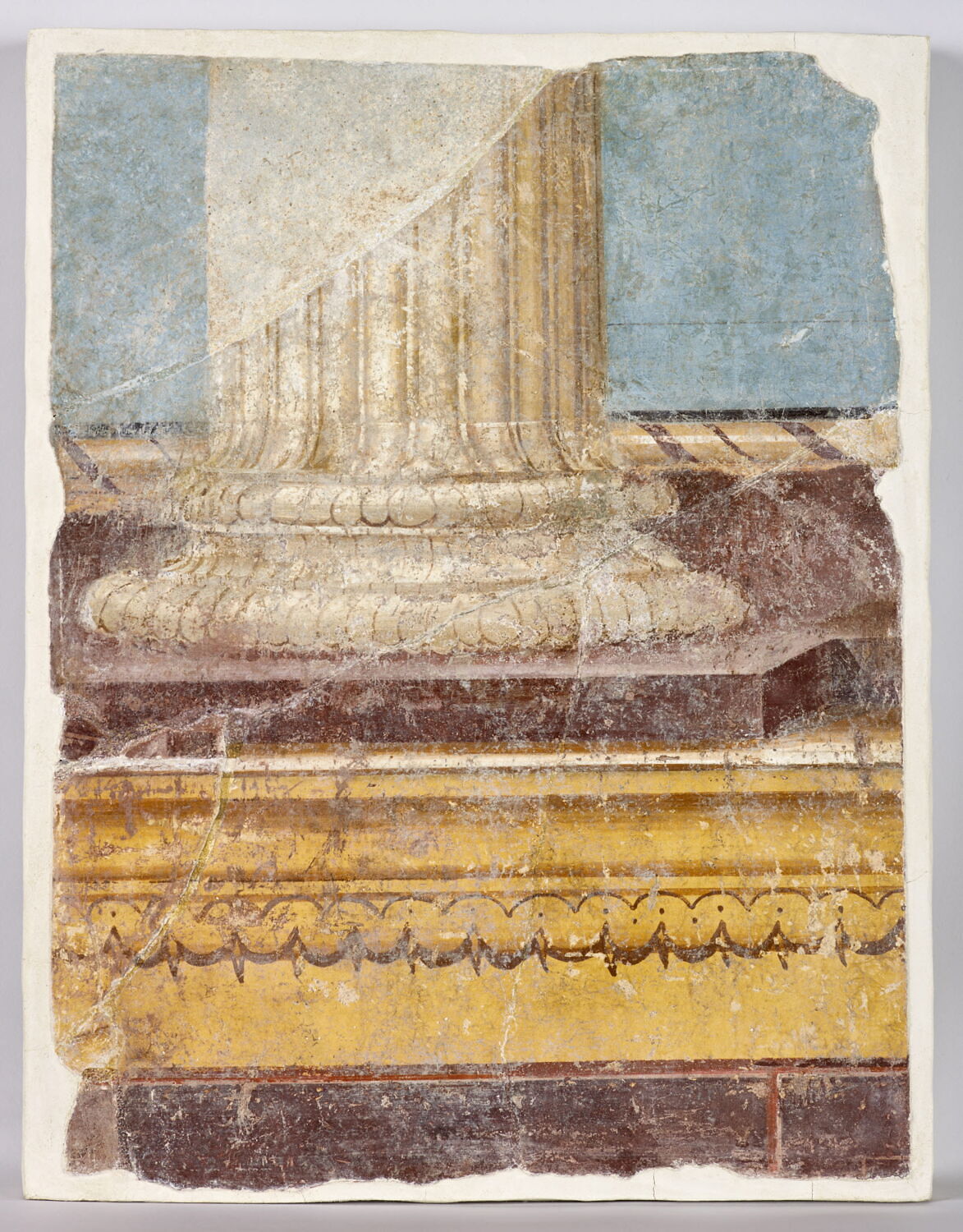peinture murale, romain impérial ; 2e style

Date de création/fabrication : 4e quart Ie s. av. J.-C. (vers -20)