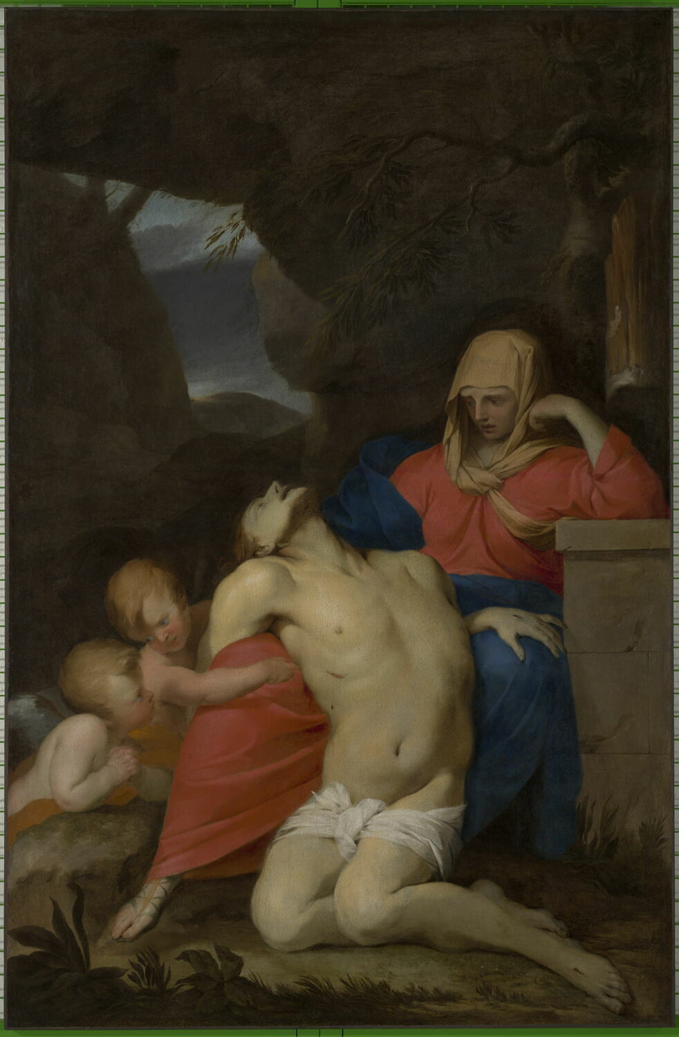 Le Christ mort sur les genoux de la Vierge, Baugin, Lubin, 1e moitié du XVIIe siècle (1600 - 1650)