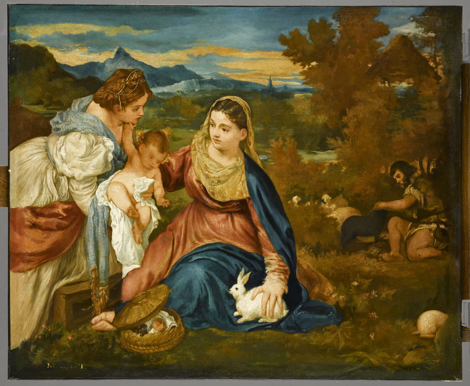 La Vierge au lapin, Manet, Édouard, Milieu du XIXe siècle (1840 - 1860)