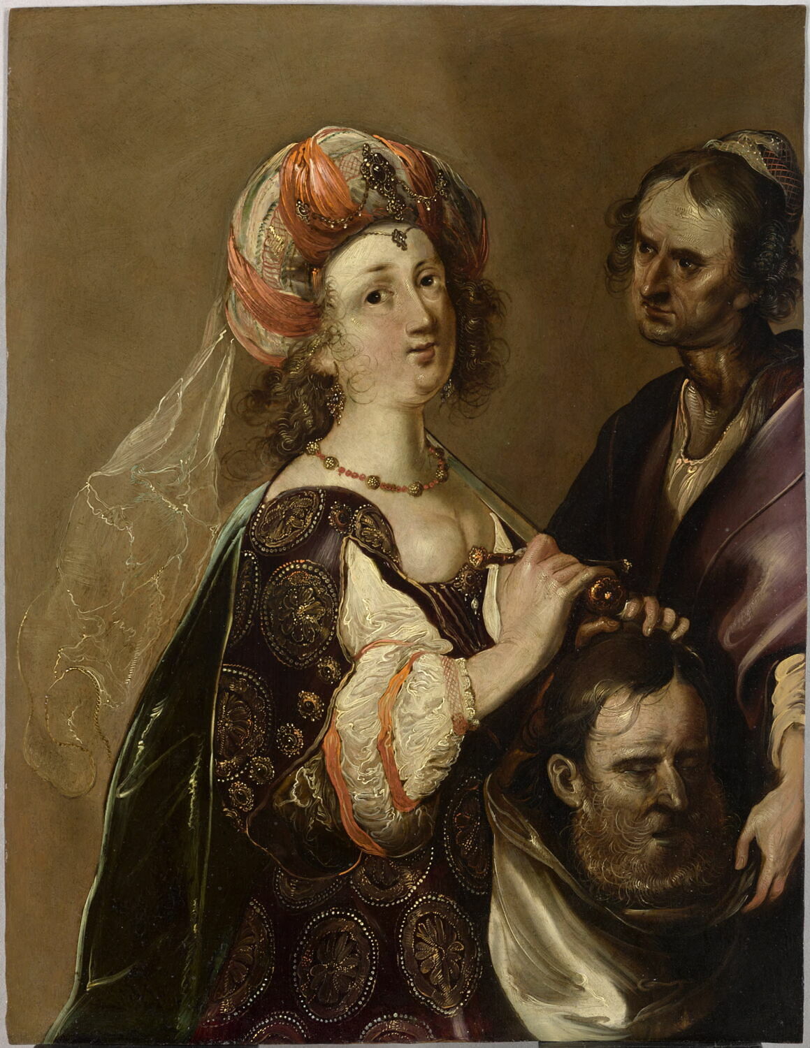 Judith tenant la tête d'Holopherne, Lallemant, Georges, 1e quart du XVIIe siècle (vers 1605)