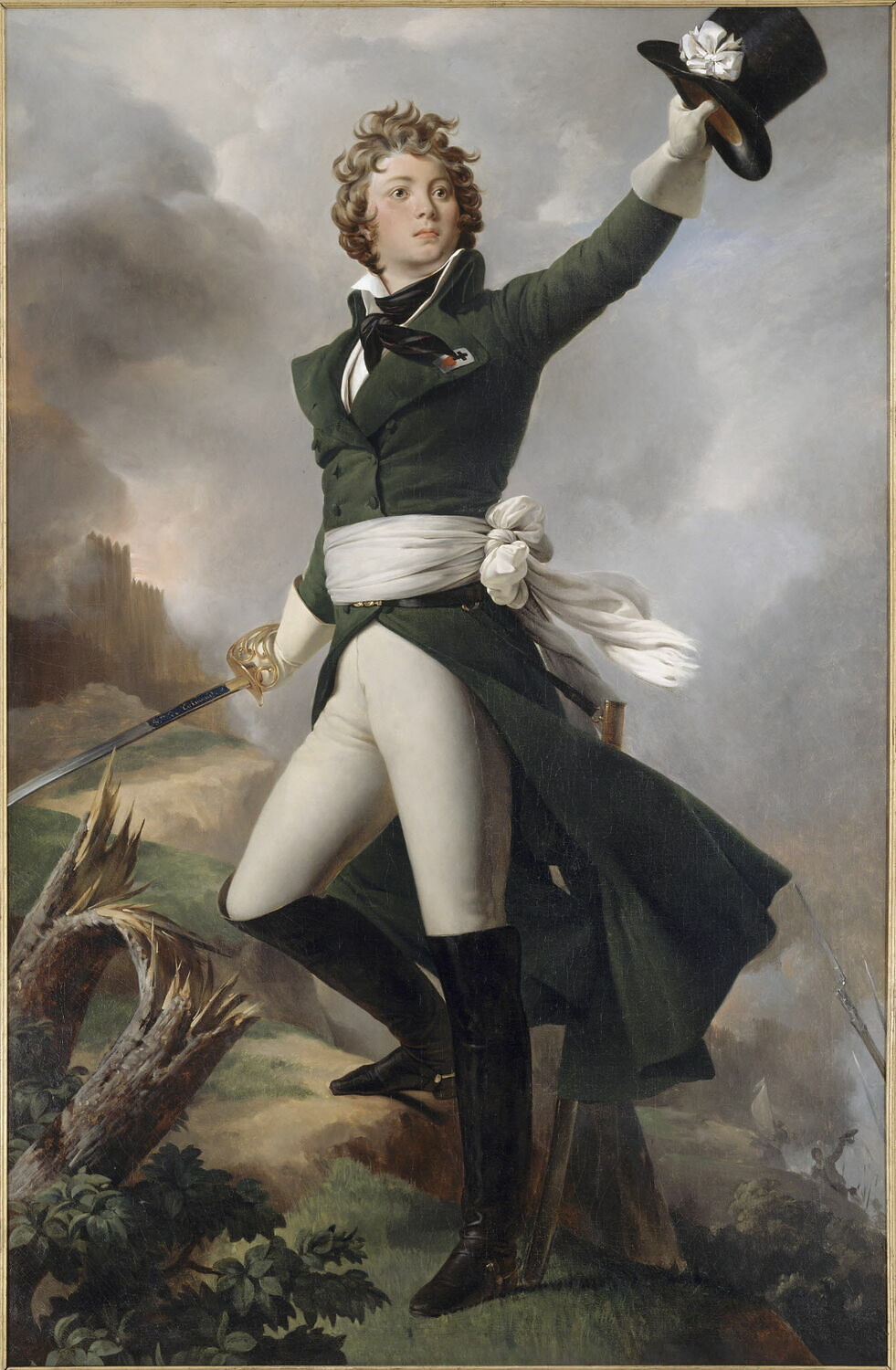 Antoine Philippe de la Trémoille, prince de Talmond, général vendéen, Cogniet, Léon, XIXe siècle (1800 - 1900)