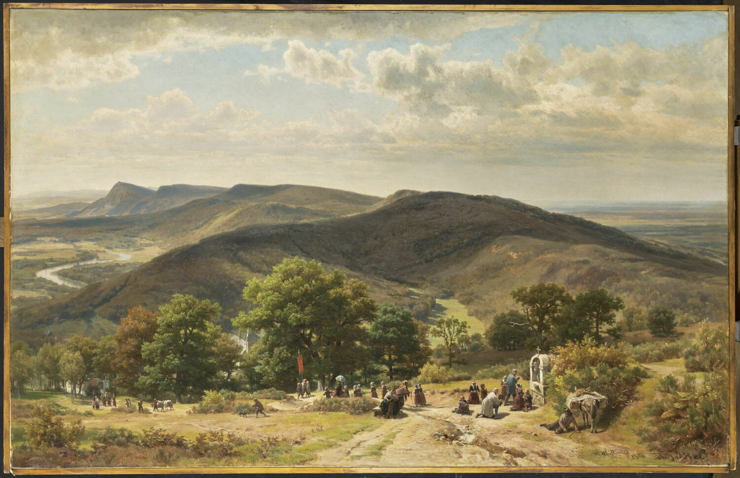 Les Pèlerins de Saint-Roch, Whittredge, Thomas Worthington, 3e quart du XIXe siècle (1856)