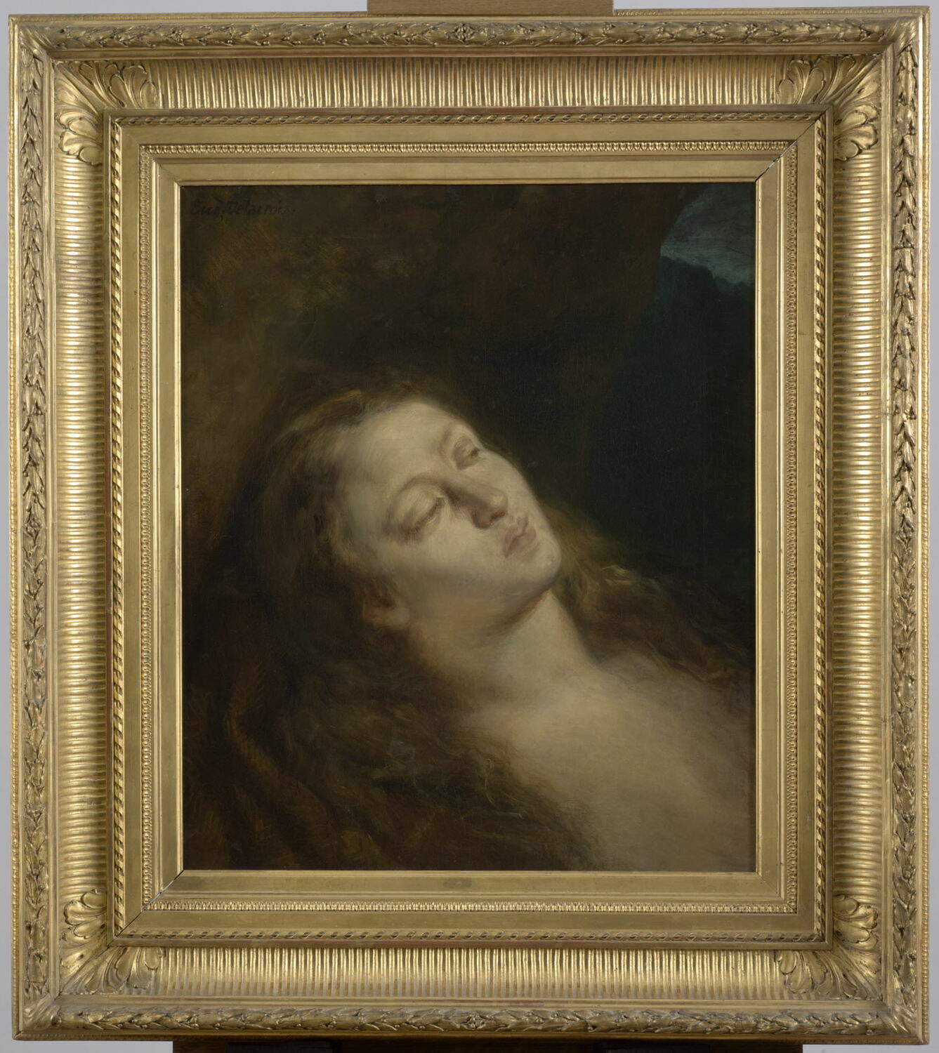 La Madeleine dans le désert, Эжен Делакруа, 1845