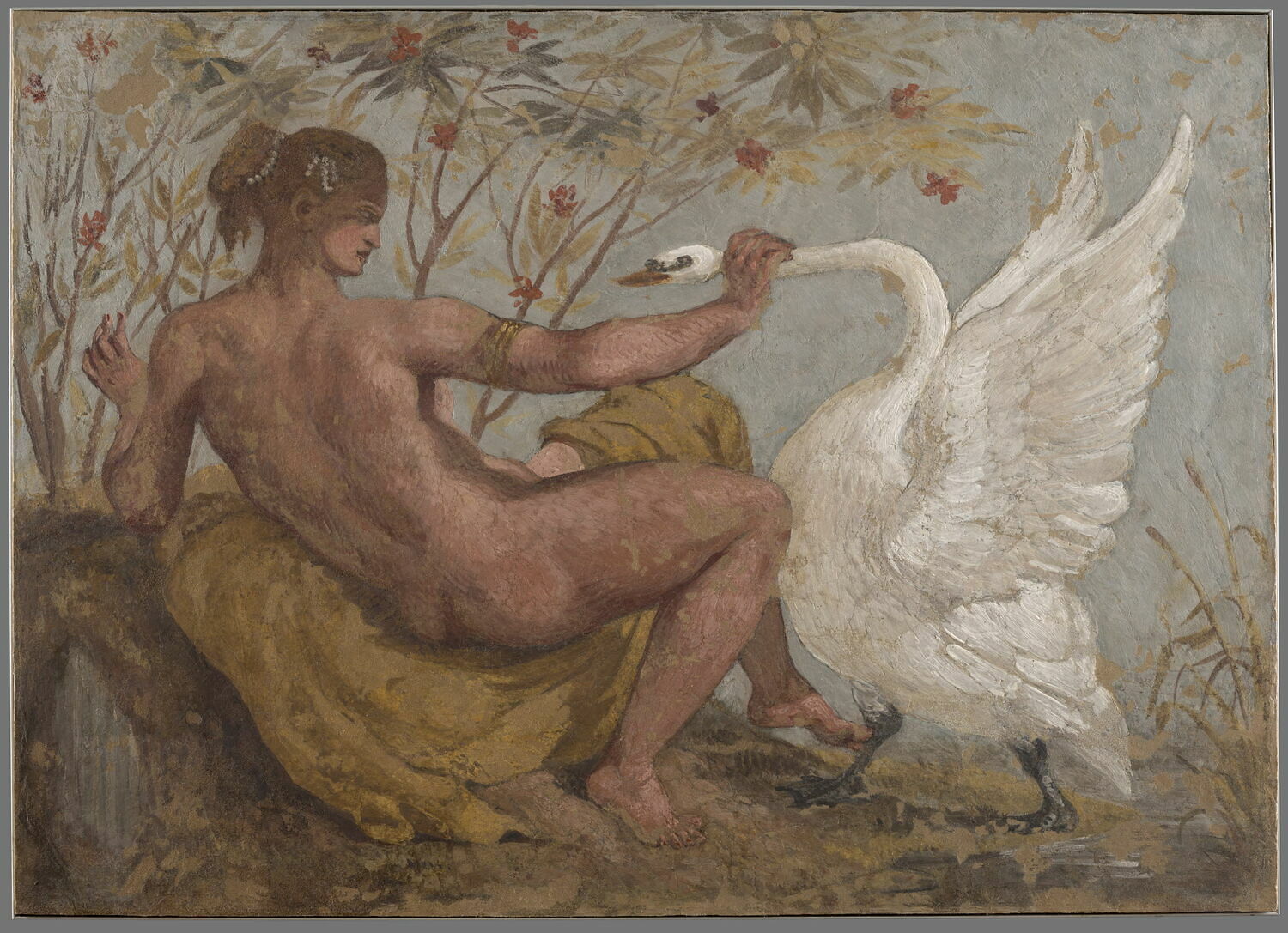 Léda et le cygne, Delacroix, Eugène, 1834