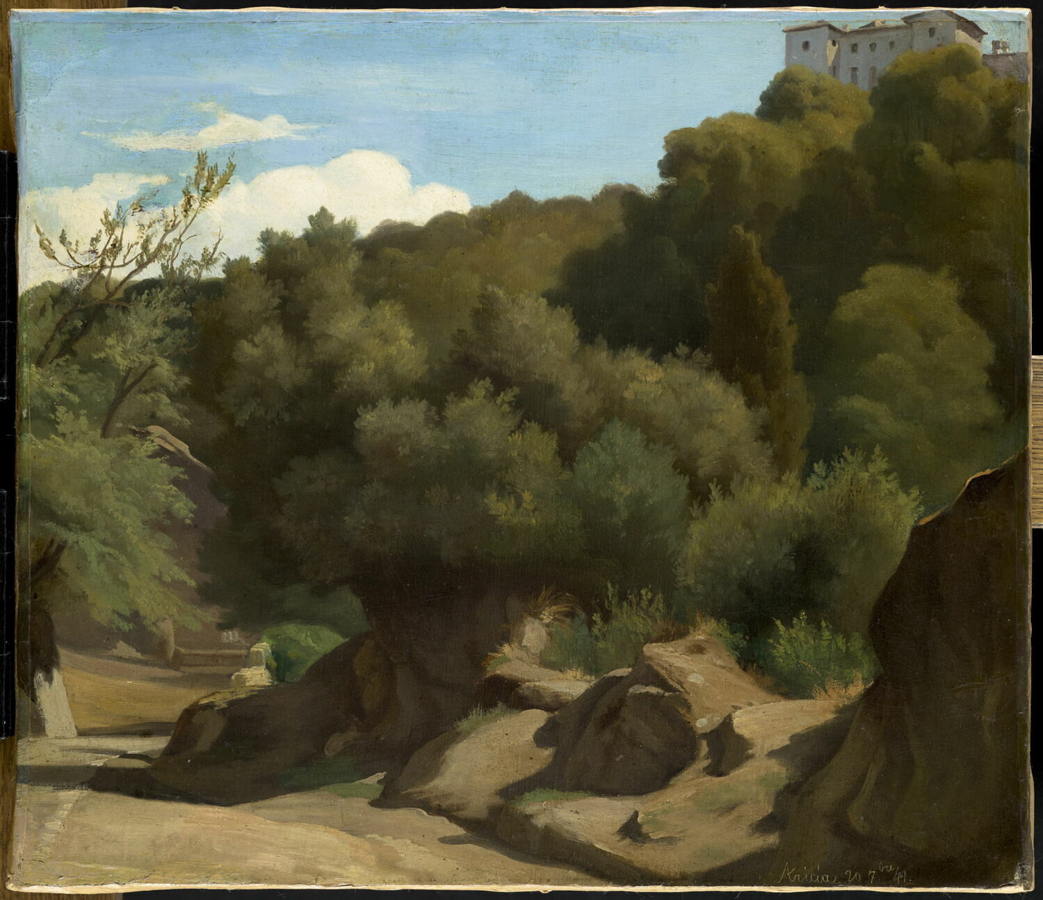 Vue d'Italie, Huet, Paul, 1841
