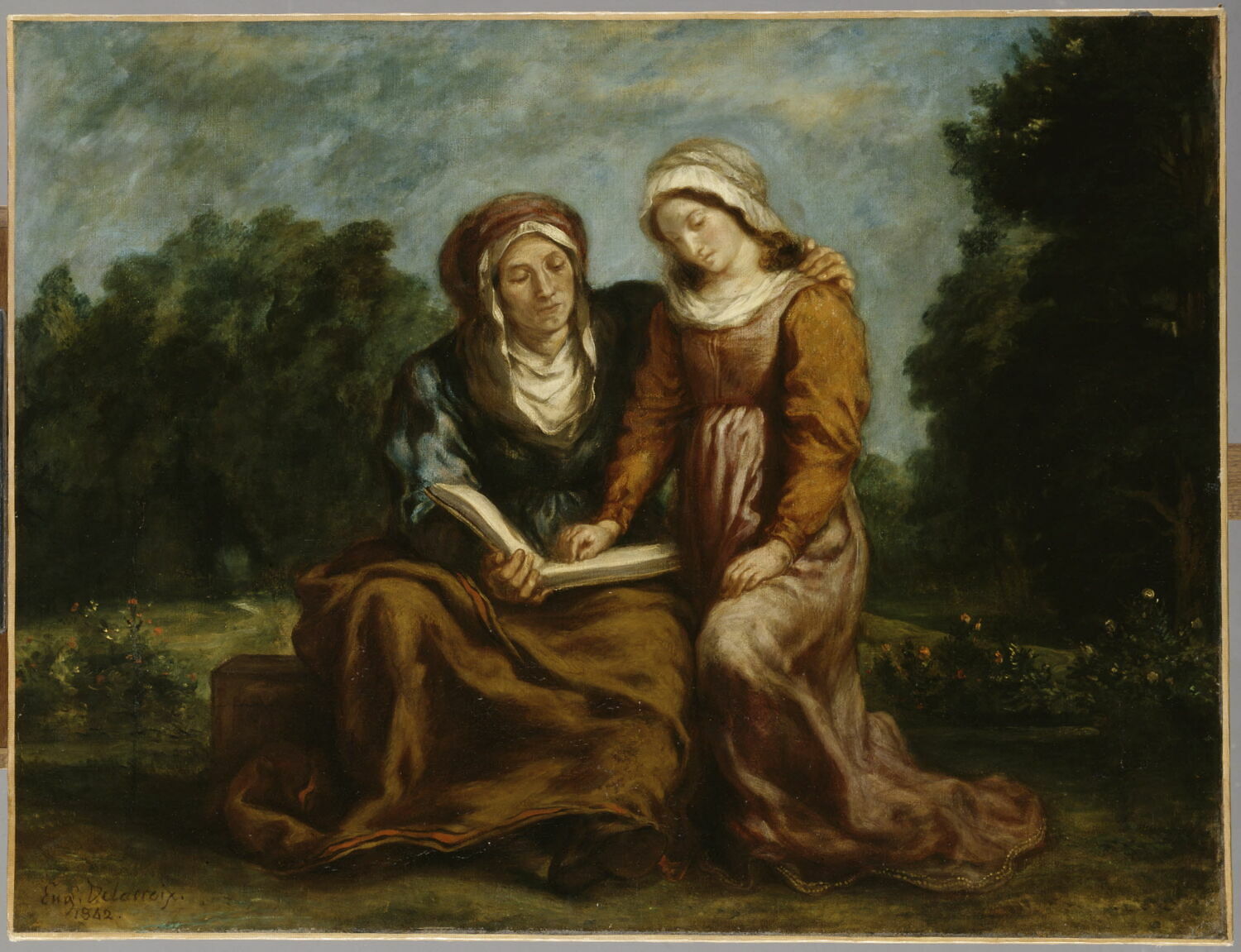 L'Éducation de la Vierge, Delacroix, Eugène, 1842