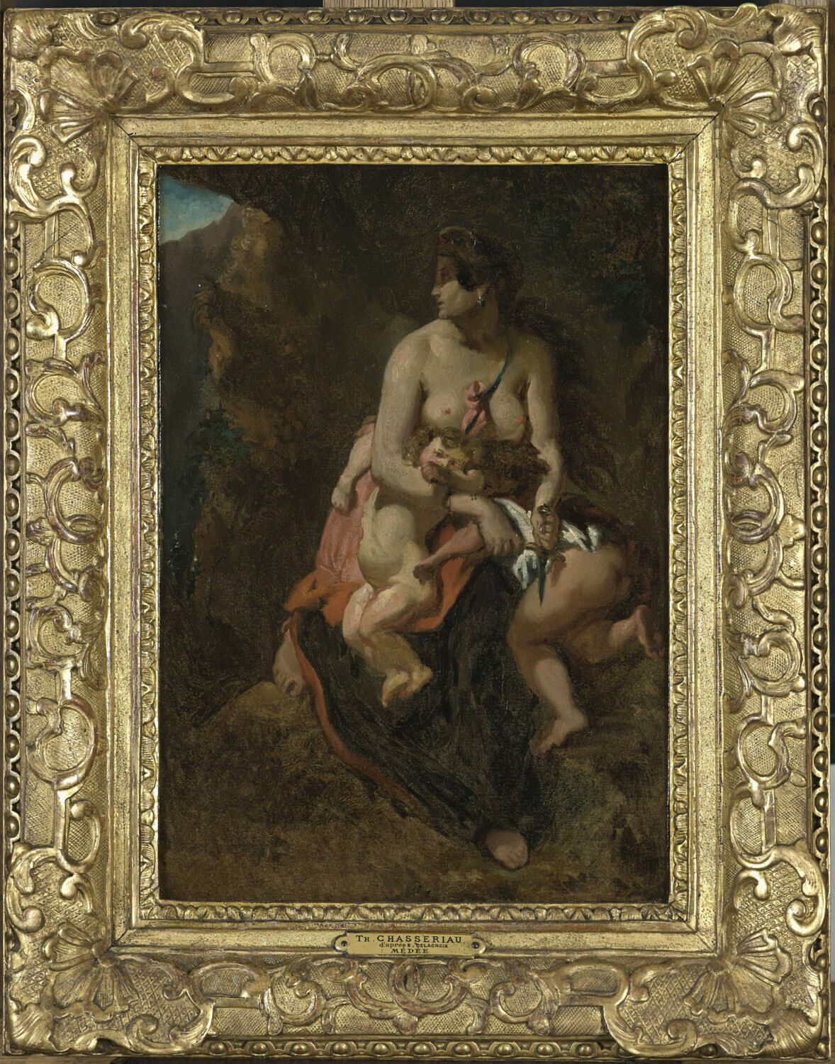 Médée, d'après Delacroix, Chassériau, Théodore, 1800 - 1850