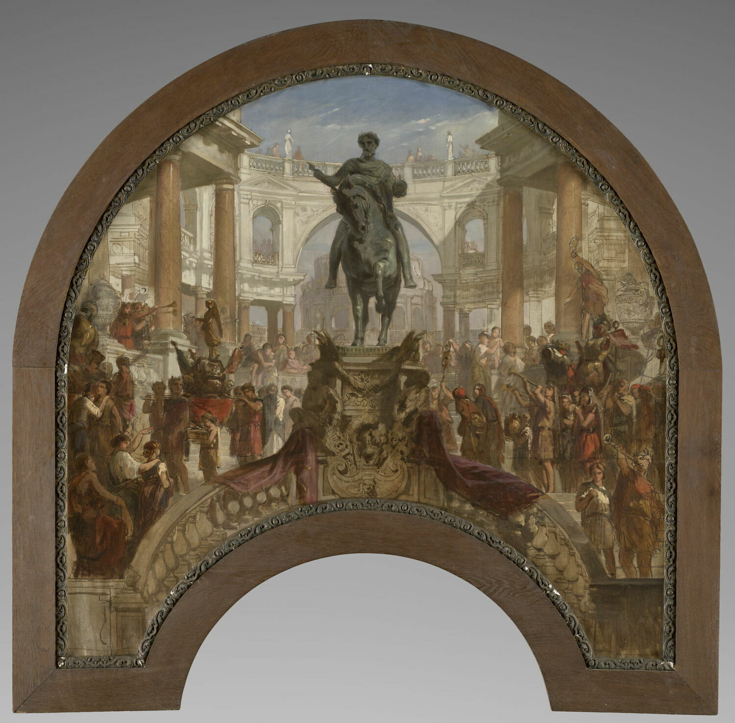 Les Triomphes impériaux : esquisse, Müller, Charles-Louis, Milieu du XIXe siècle (1858 - 1859)
