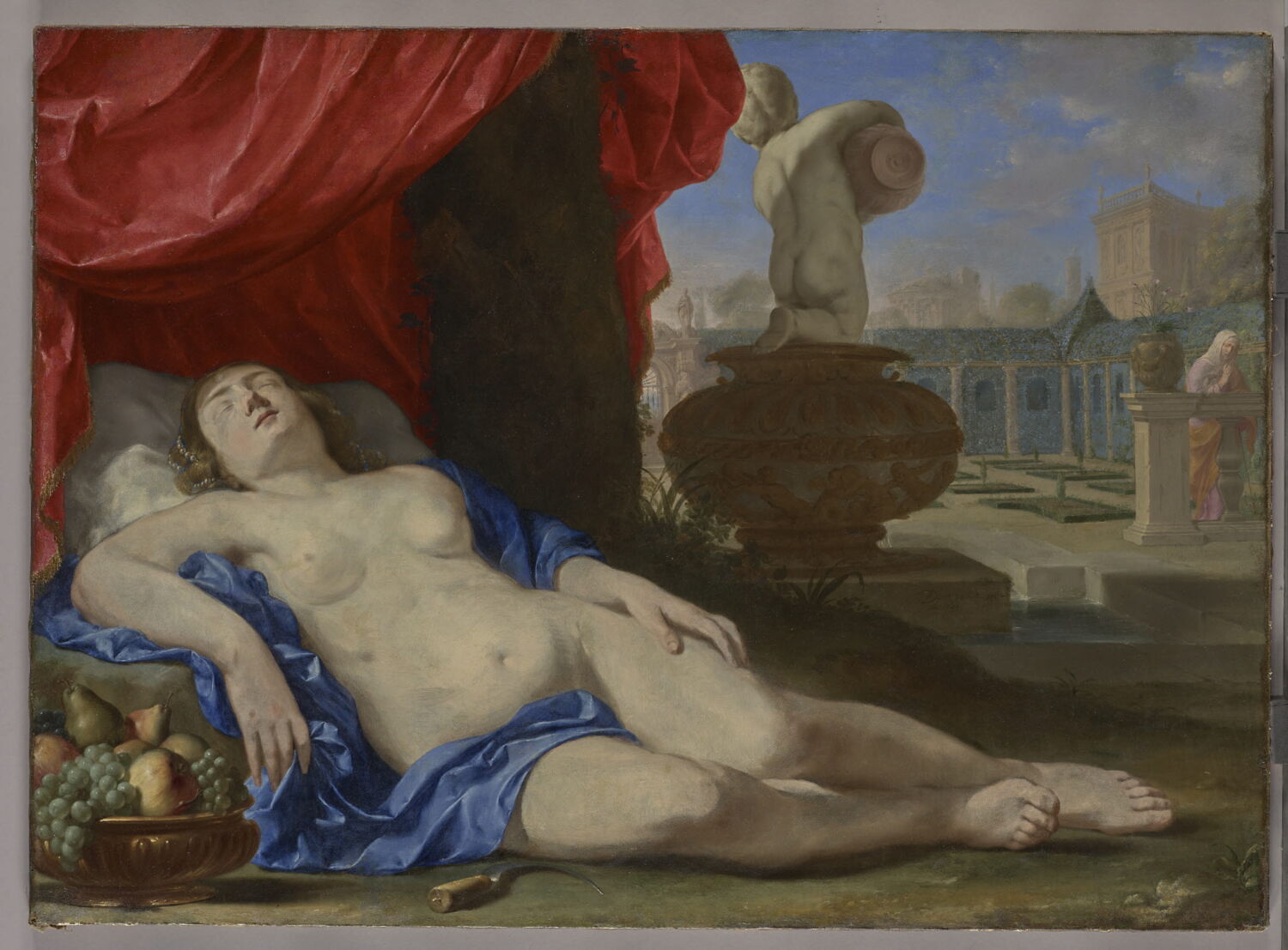 Pomone endormie, Daret, Jean, 2e quart du XVIIe siècle (1643)