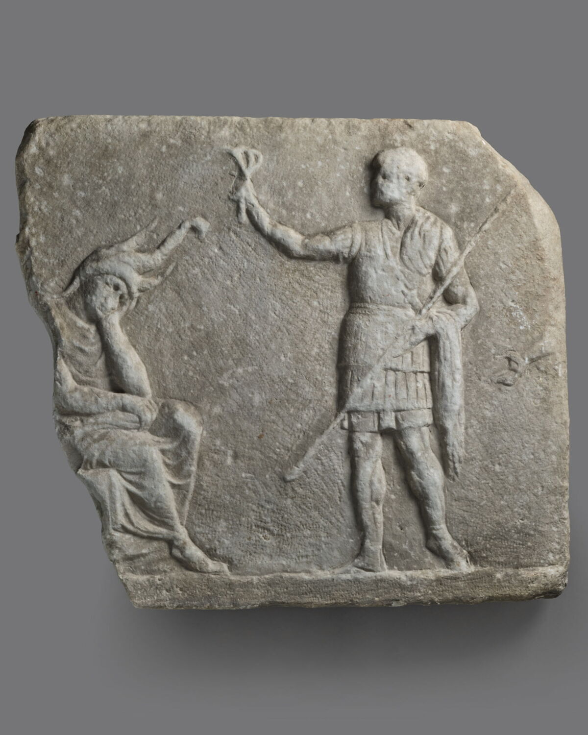 Relief figurant Octavien devant Alexandrie soumise, 4e quart Ie s. av. J.-C. (-25 - 0)