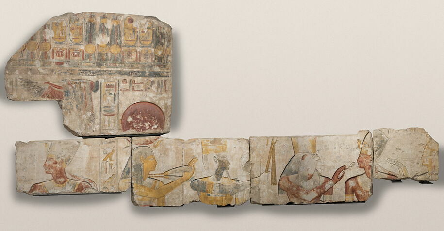 Paroi d'un temple de Ramsès II
