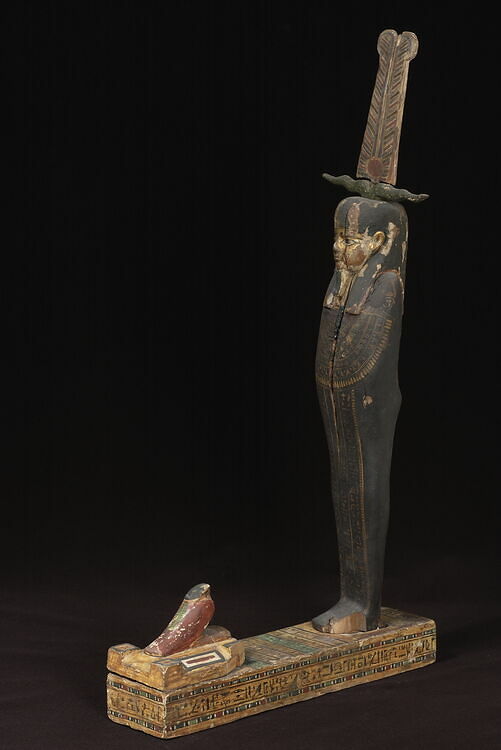 figurine d'oiseau akhem ; statue de PtahSokarOsiris Louvre Collections