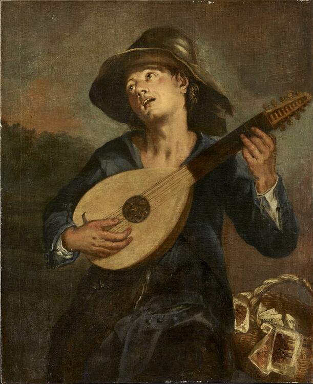 Chanteur au luth Louvre Collections
