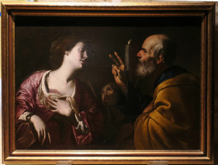 Sainte Agathe guérie par saint Pierre Louvre Collections