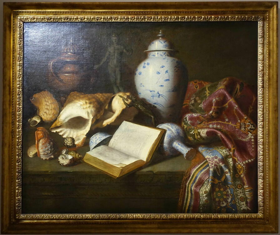Tableau Sebastian Stoskopff - Nature Morte Coquillages, Toile Sur Cadre Prêt à Accrocher