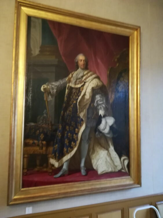 Portrait of Louis XV in his royal costume