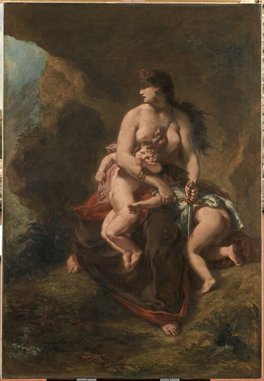 Medea about to Kill her Children