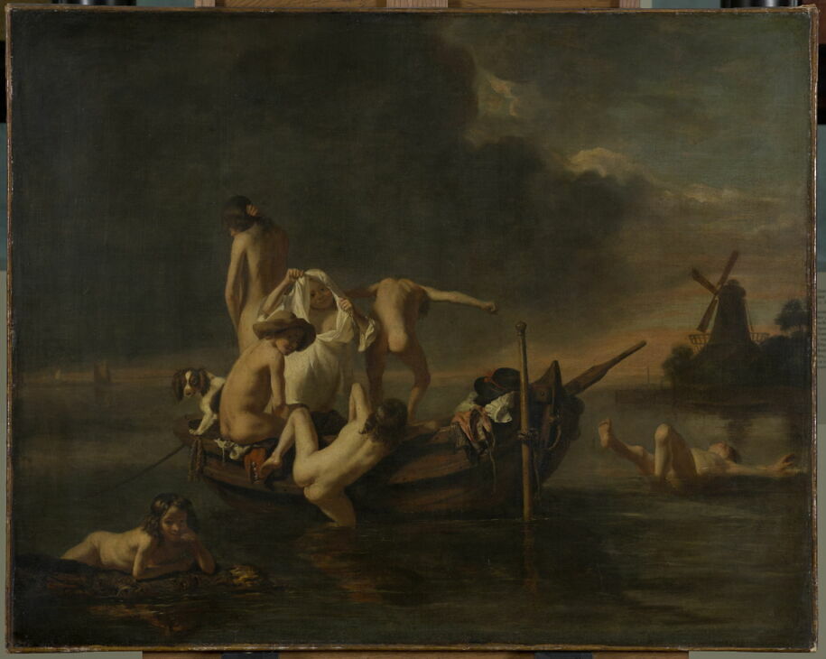 Bathing children