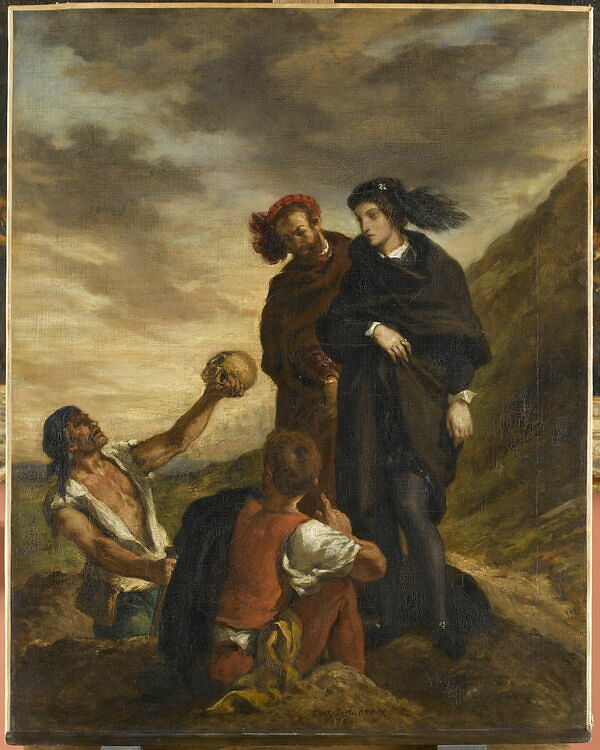 Hamlet and Horatio in the Graveyard