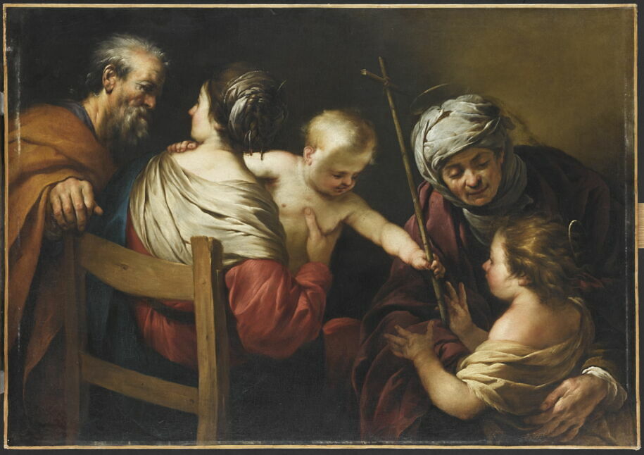 La Sainte Famille avec sainte Élisabeth et saint Jean Baptiste Louvre